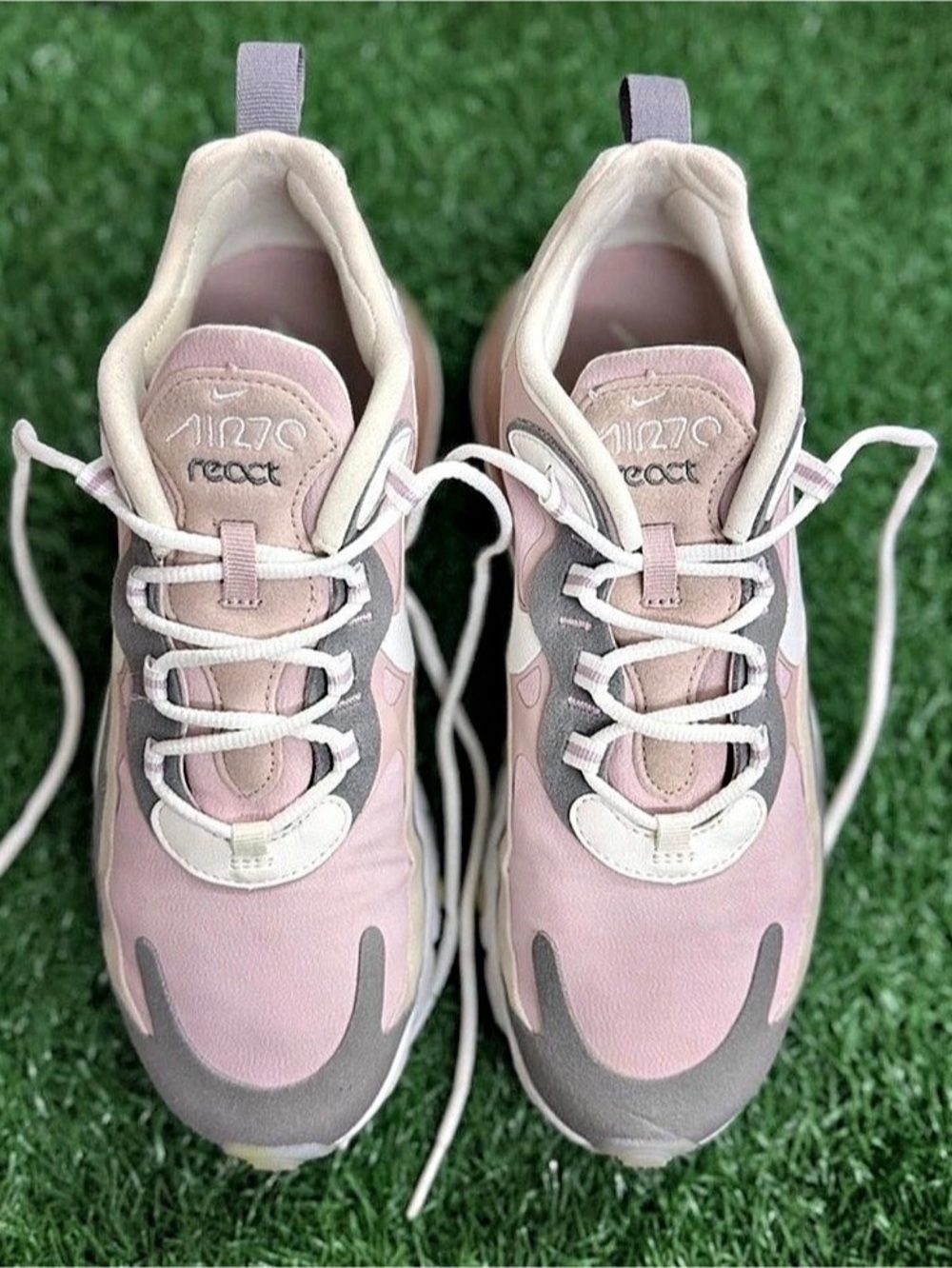 Nike Air Max 270 React Pink & White Sneakers